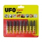【9支装】UFO超市文具胶水 502瞬间强力胶 3g皮革金属胶